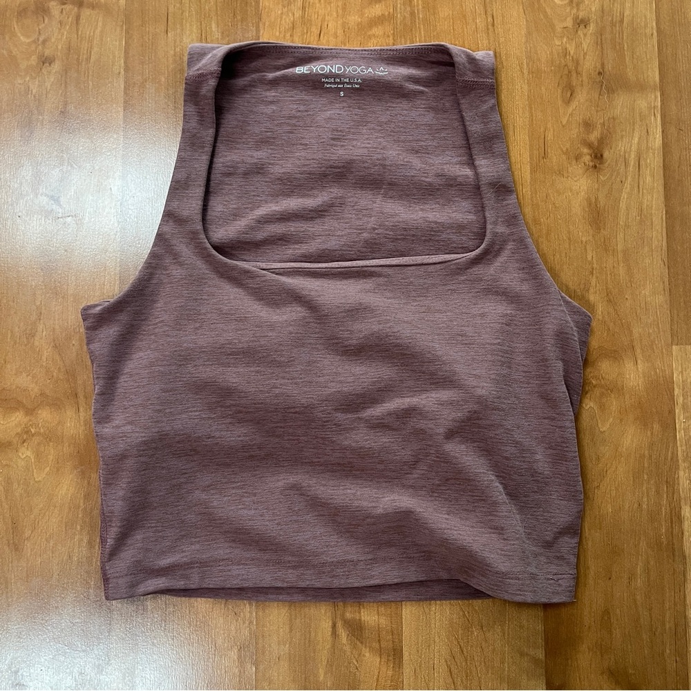 Beyond Yoga Spacedye Square Neck Cropped Tank